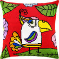 Parrot — Embroidery Kit 16″ × 16″ by Brvsk