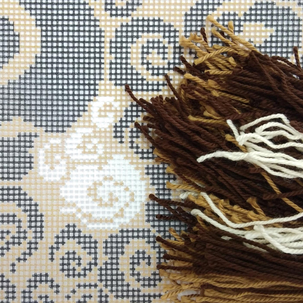 Cappuccino — Needlepoint Kit 16″ × 16″ by Brvsk