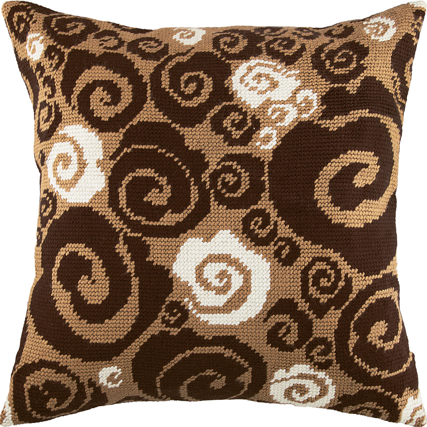 Cappuccino — Needlepoint Kit 16″ × 16″ by Brvsk