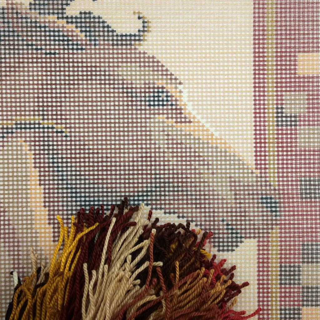 Stallion — Stamped Cross Stitch Kit 16″ × 16″ by Brvsk