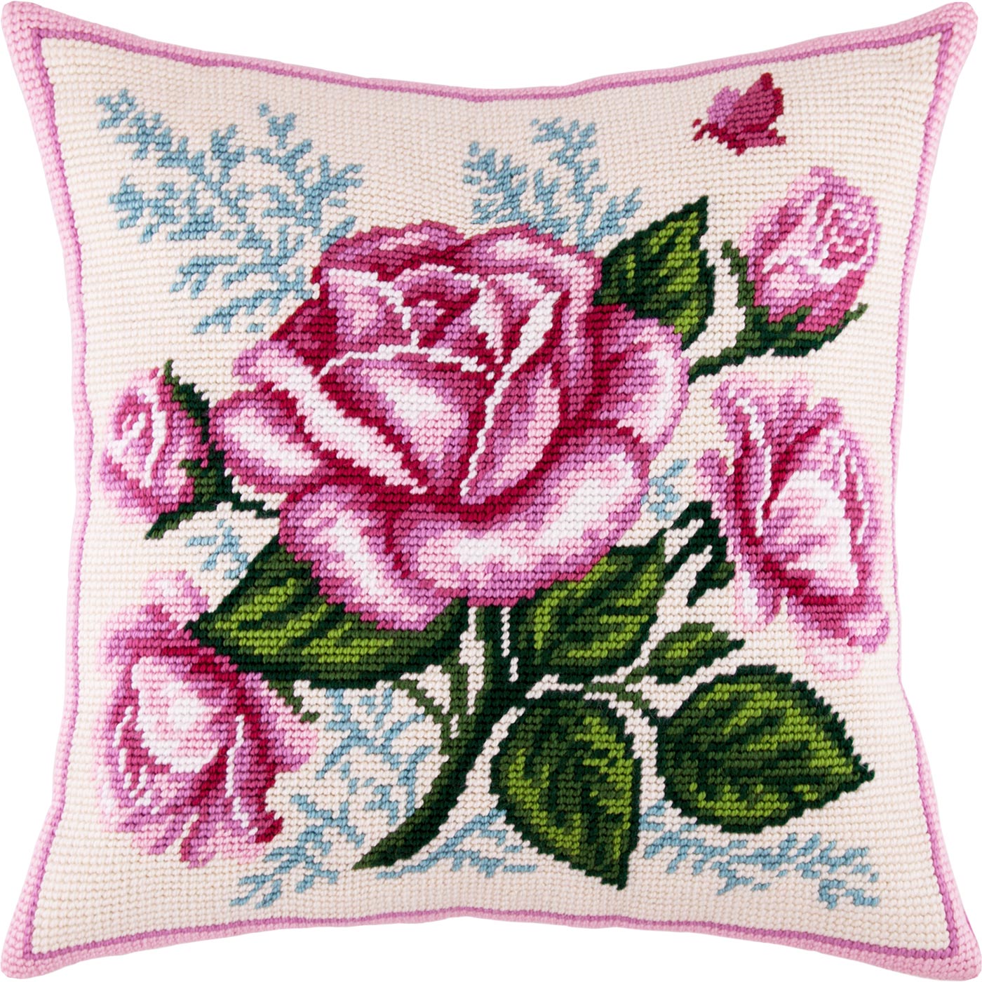 Bouquet of Roses — Stamped Cross Stitch Kit 16″ × 16″ by Brvsk