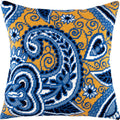 Azure and Gold — Embroidery Kit 16″ × 16″ by Brvsk