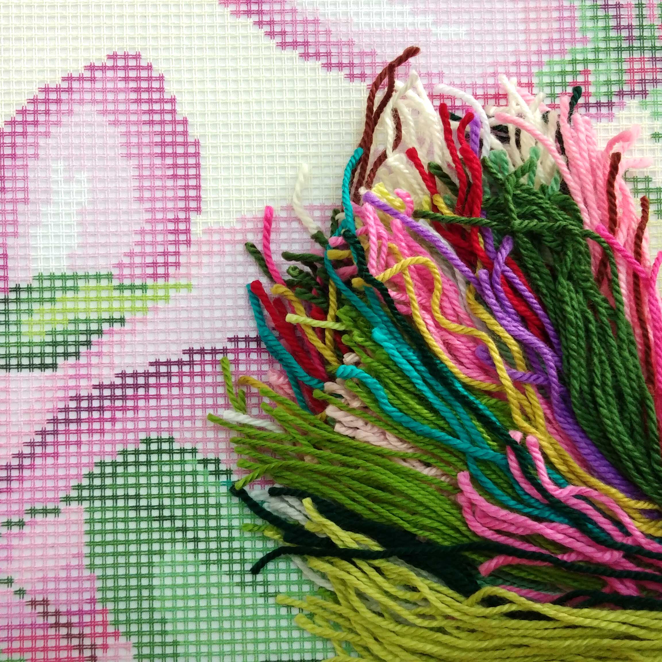 Magnolia — Needlepoint Kit 16″ × 16″ by Brvsk