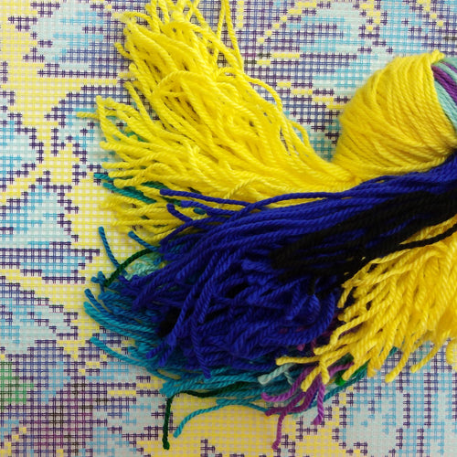 Cornflowers — Embroidery Kit 16″ × 16″ by Brvsk