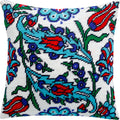 Turkish Flowers — Stamped Cross Stitch Kit 16″ × 16″ by Brvsk