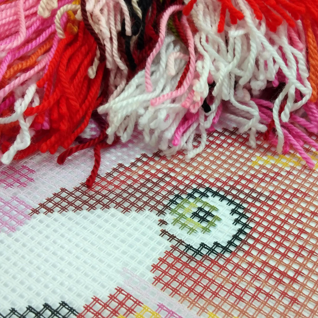Flamingo — Needlepoint Kit 16″ × 16″ by Brvsk
