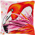 Flamingo — Needlepoint Kit 16″ × 16″ by Brvsk