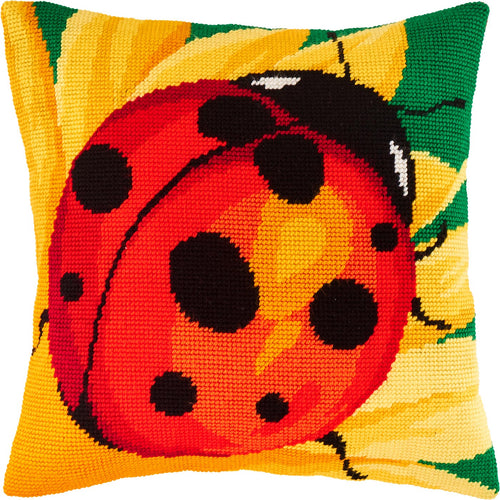 Ladybug — Embroidery Kit 16″ × 16″ by Brvsk