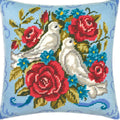 Doves — Stamped Cross Stitch Kit 16″ × 16″ by Brvsk