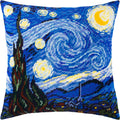 Starry Night — Stamped Cross Stitch Kit 16″ × 16″ by Brvsk