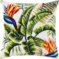 Tropics — Stamped Cross Stitch Kit 16″ × 16″ by Brvsk