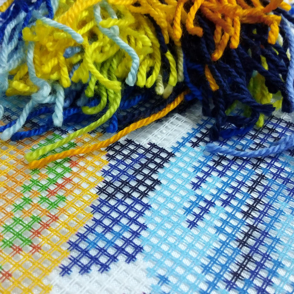 Lemons — Needlepoint Kit 16″ × 16″ by Brvsk