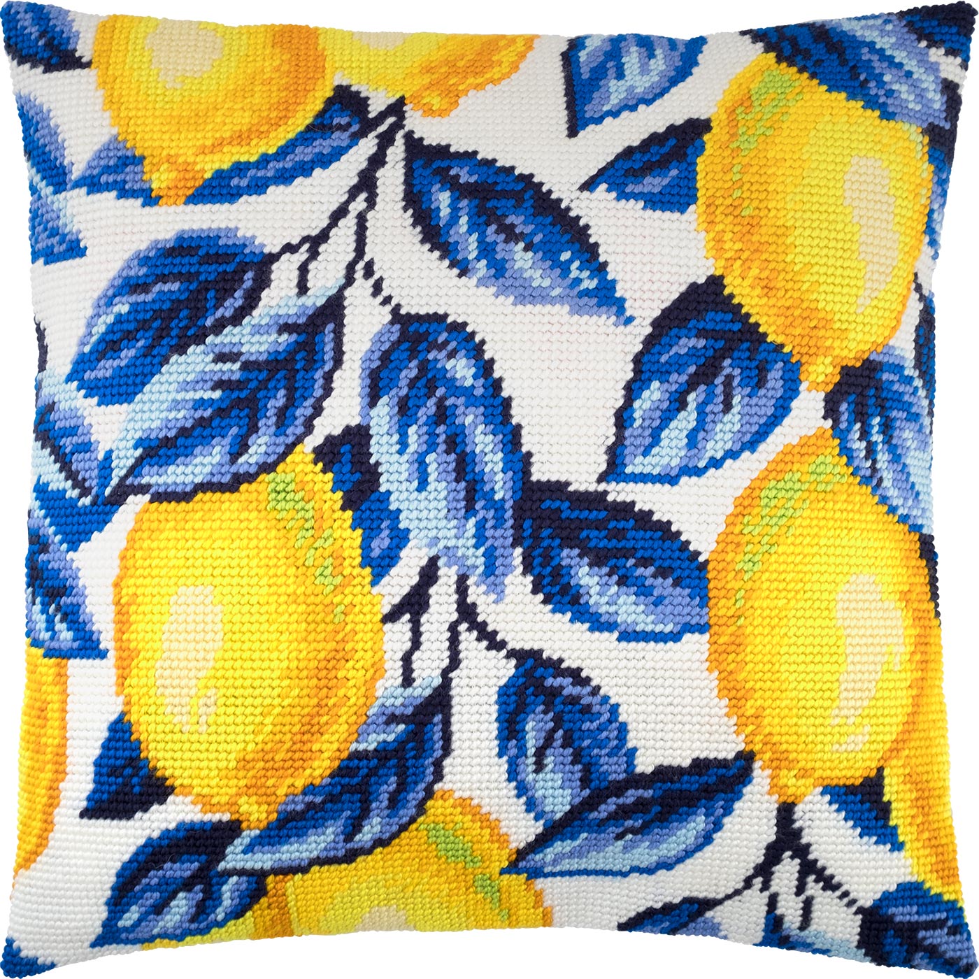 Lemons — Needlepoint Kit 16″ × 16″ by Brvsk