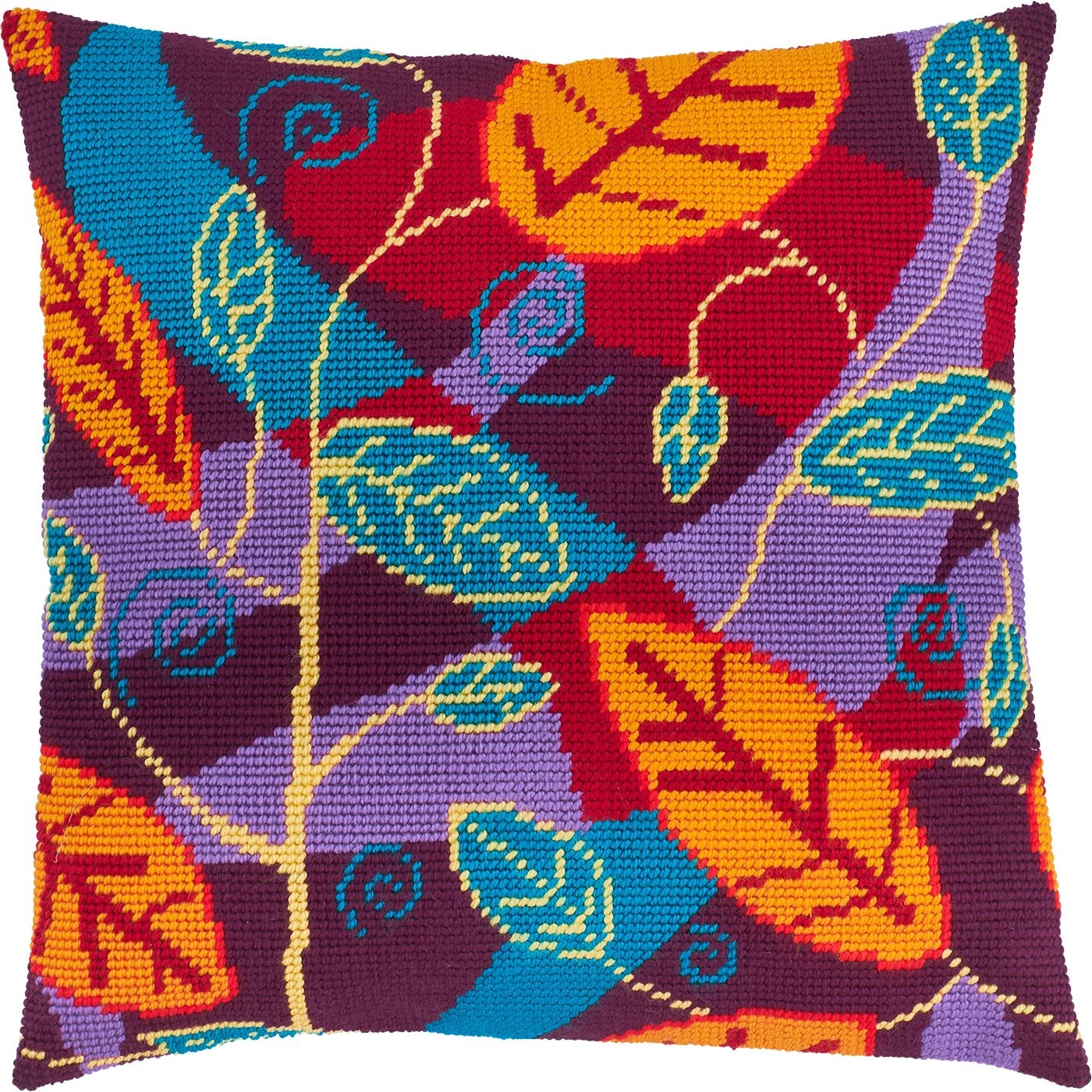 Foliage — Embroidery Kit 16″ × 16″ by Brvsk