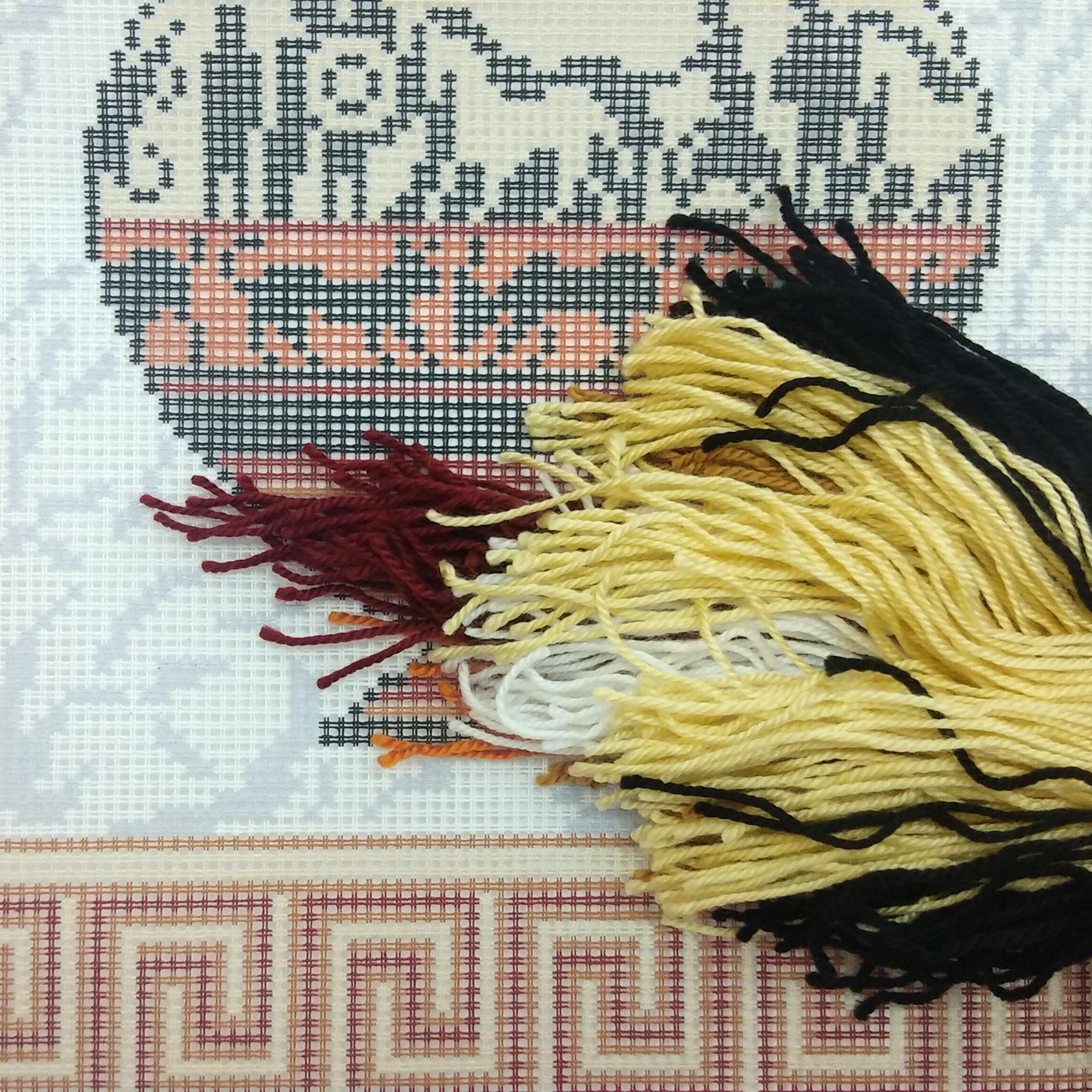 Hellas — Needlepoint Kit 16″ × 16″ by Brvsk