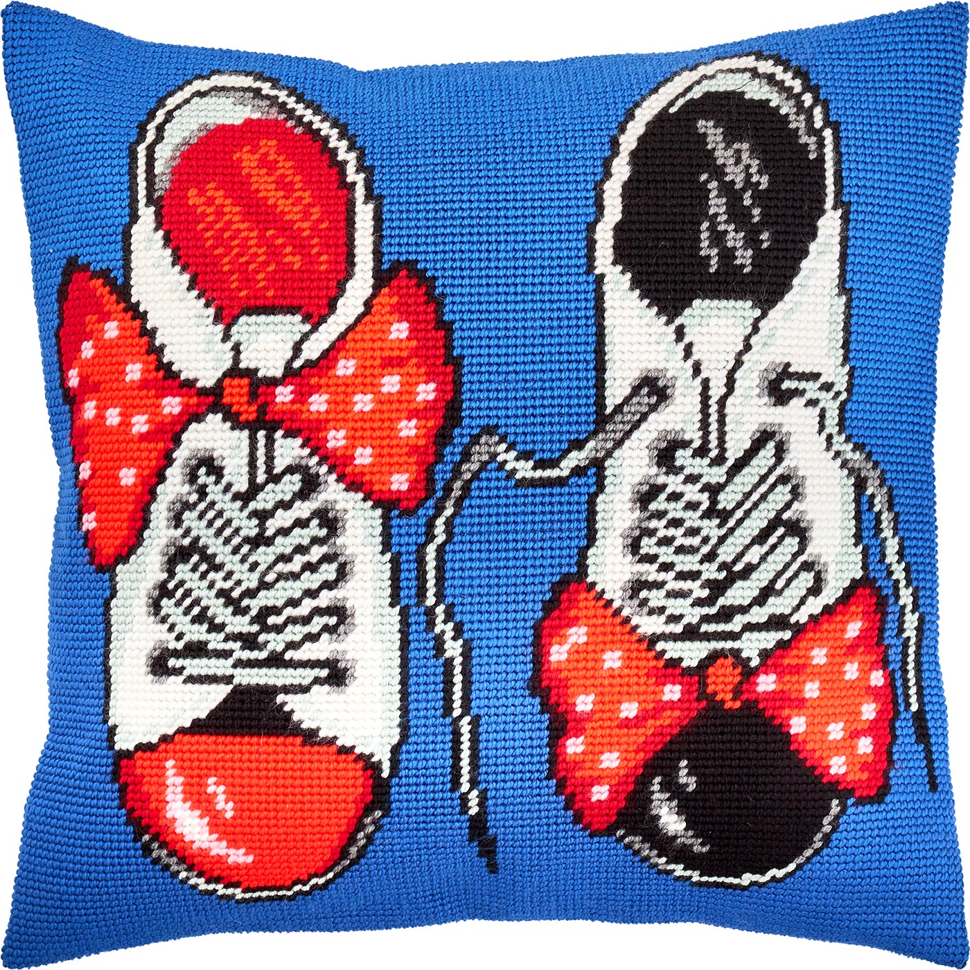 Brvsk Needlepoint Pillow Kit — Patent Leather Shoes, 16″ × 16″