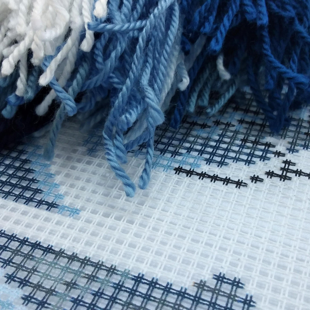 Delft Blue — Embroidery Kit 16″ × 16″ by Brvsk