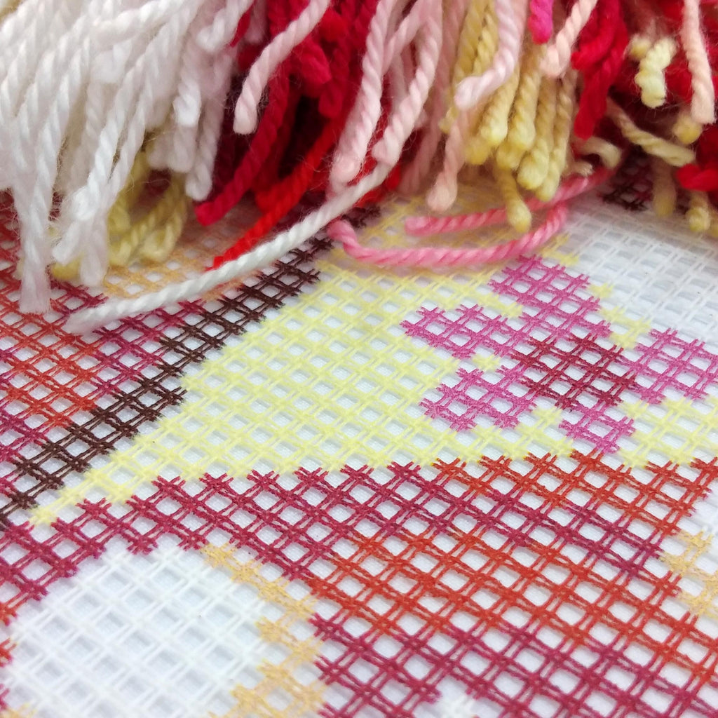 Love — Needlepoint Kit 16″ × 16″ by Brvsk