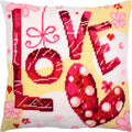 Love — Needlepoint Kit 16″ × 16″ by Brvsk