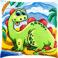 Little Dino — Stamped Cross Stitch Kit 16″ × 16″ by Brvsk