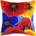 Colors of Poppies — Embroidery Kit 16″ × 16″ by Brvsk