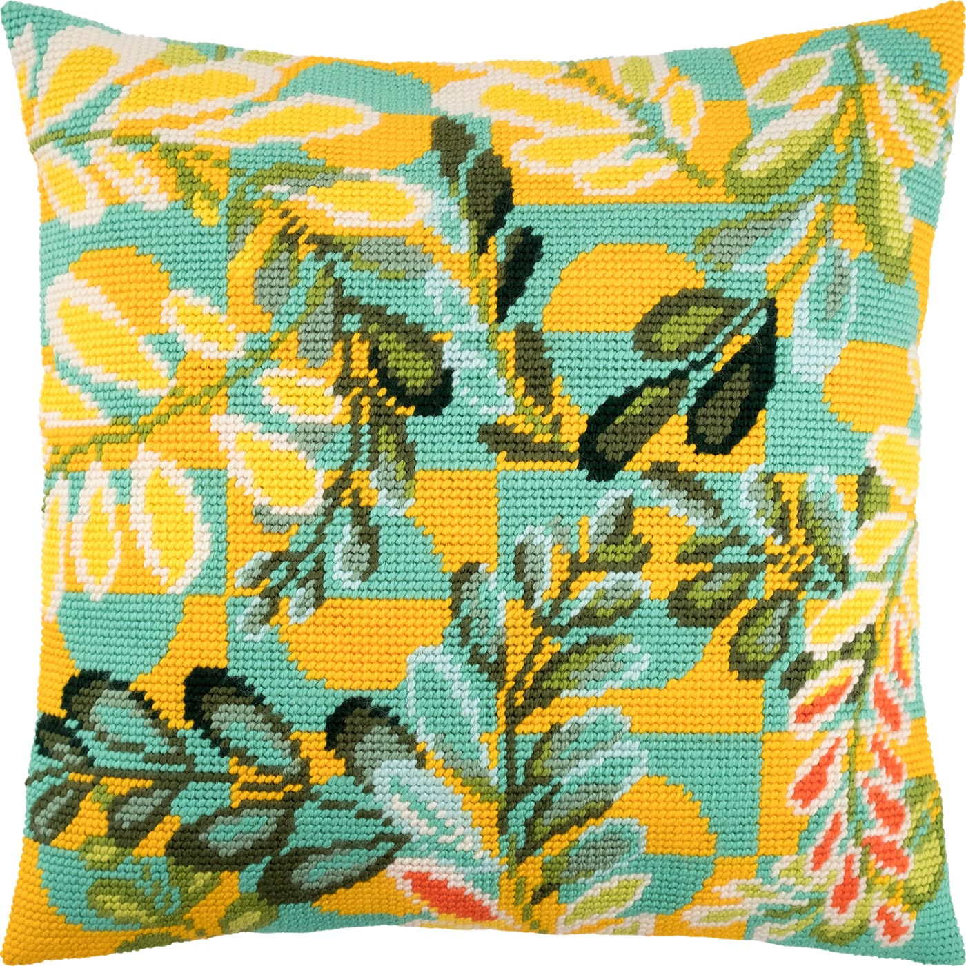 Acacia — Needlepoint Kit 16″ × 16″ by Brvsk