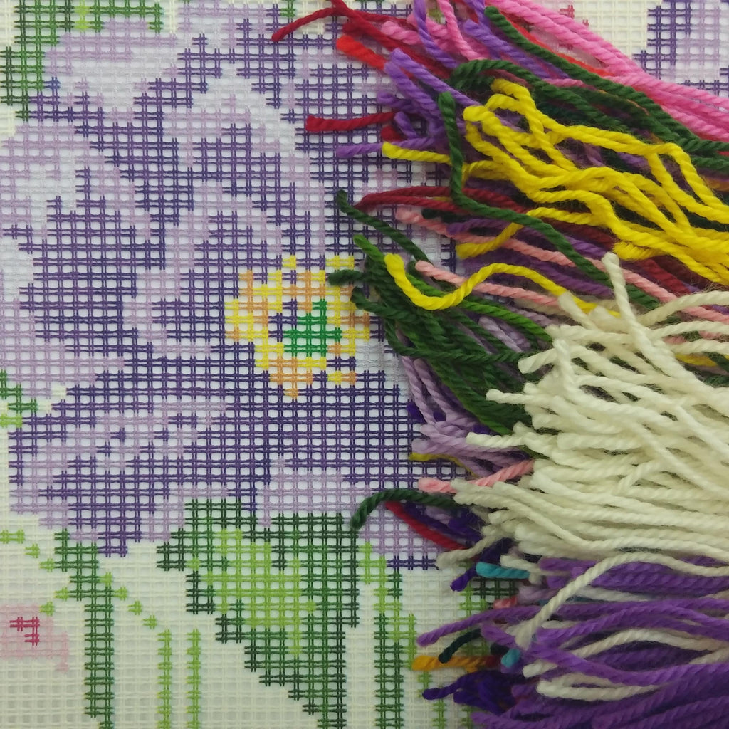 Anemone — Needlepoint Kit 16″ × 16″ by Brvsk