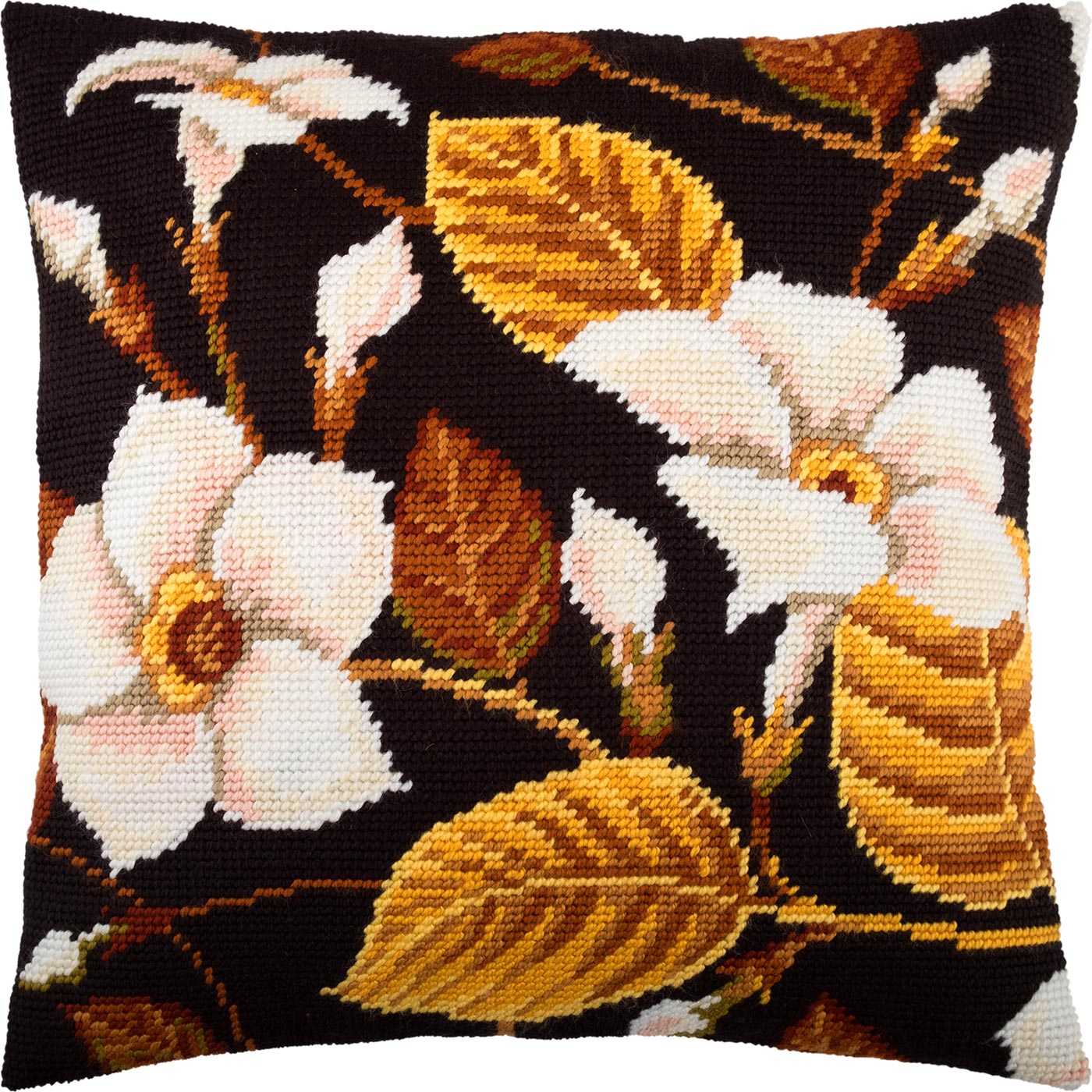 Magnolia — Needlepoint Kit 16″ × 16″ by Brvsk