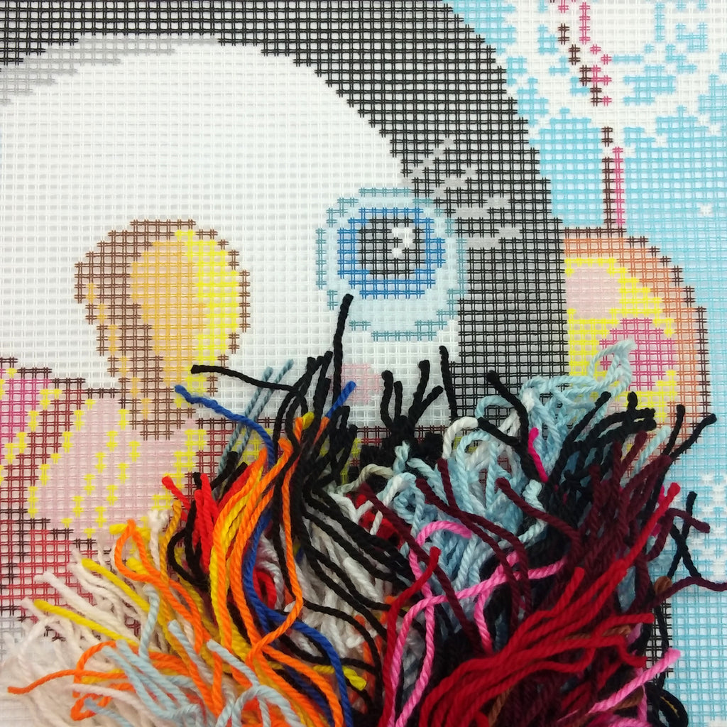 Penguin — Needlepoint Kit 16″ × 16″ by Brvsk