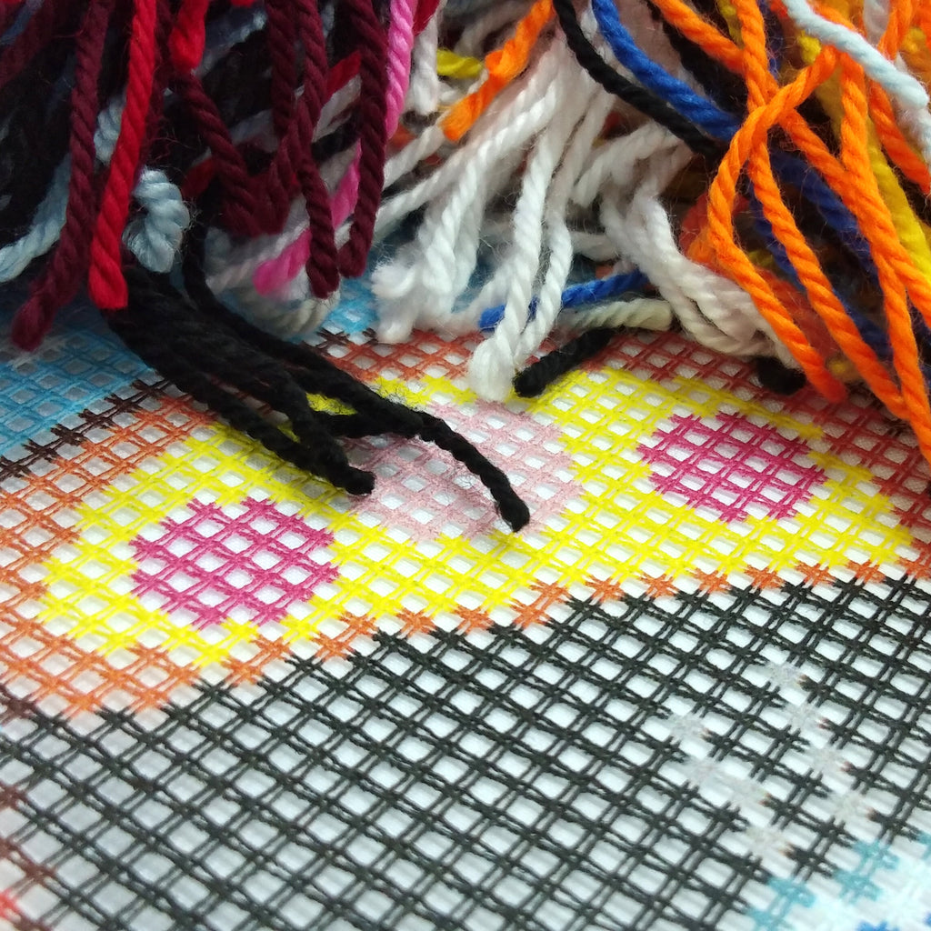 Penguin — Needlepoint Kit 16″ × 16″ by Brvsk