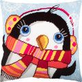 Penguin — Needlepoint Kit 16″ × 16″ by Brvsk