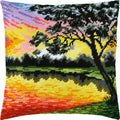Sunset — Embroidery Kit 16″ × 16″ by Brvsk