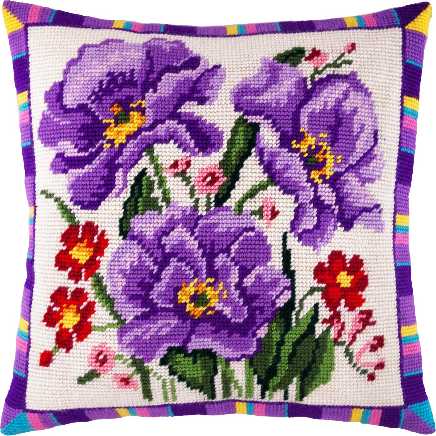 Anemone — Needlepoint Kit 16″ × 16″ by Brvsk