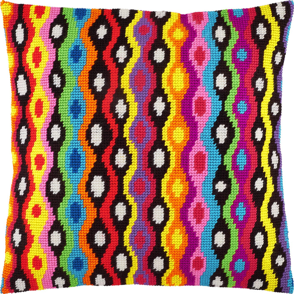 Bolivia. Needlepoint Kit. Throw Pillow 16×16 Inches. Printed Tapestry Canvas, European Quality