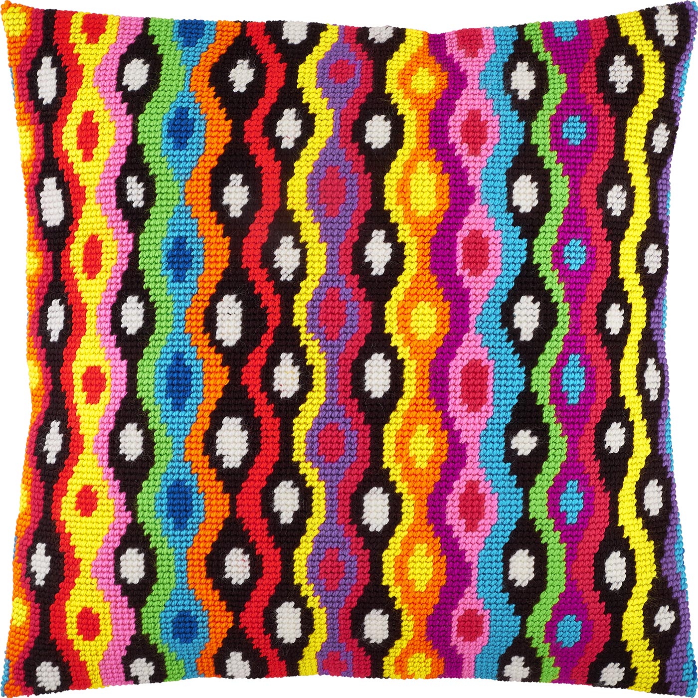 Bolivia. Needlepoint Kit. Throw Pillow 16×16 Inches. Printed Tapestry Canvas, European Quality