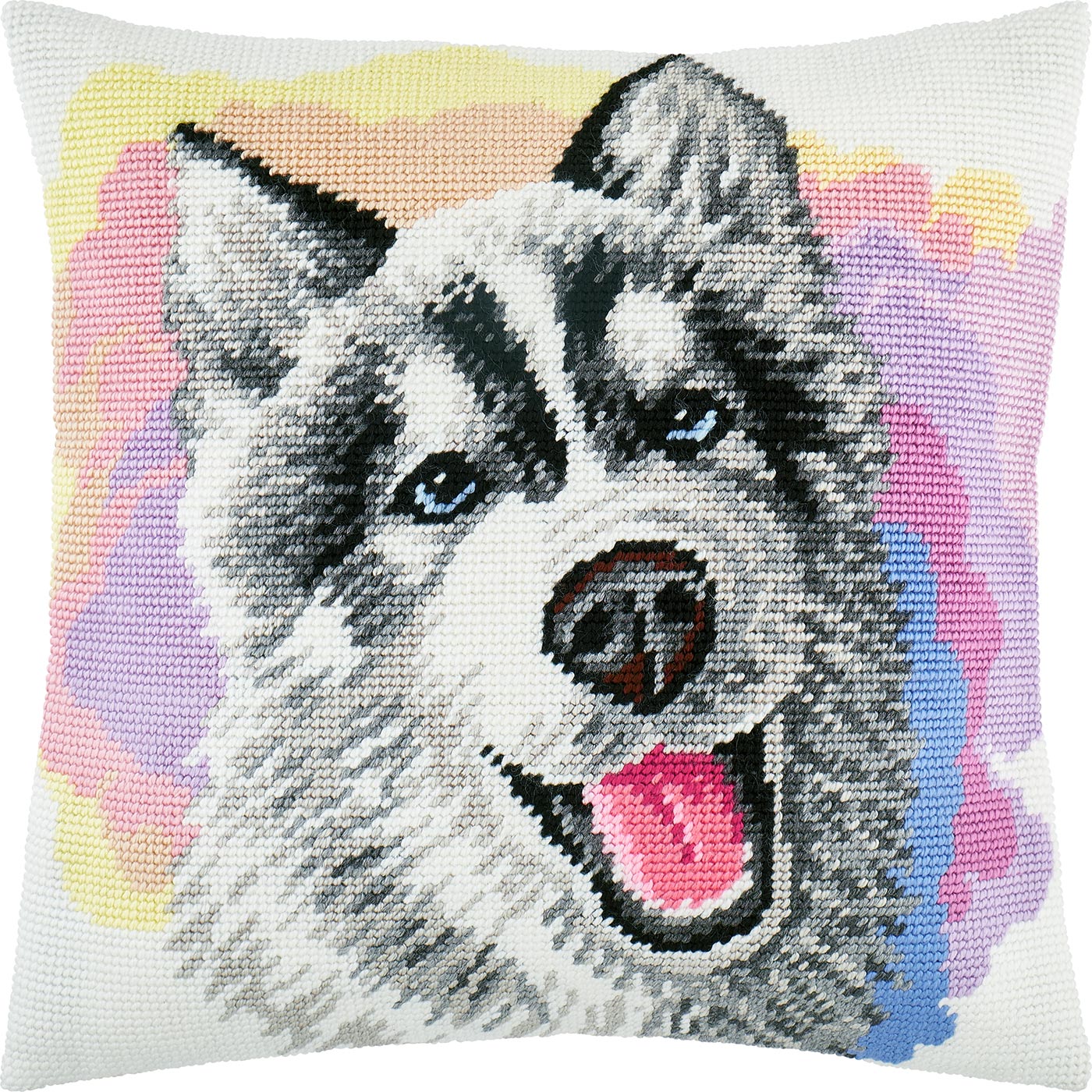 Husky — Embroidery Kit 16″ × 16″ by Brvsk