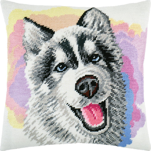 Husky — Embroidery Kit 16″ × 16″ by Brvsk