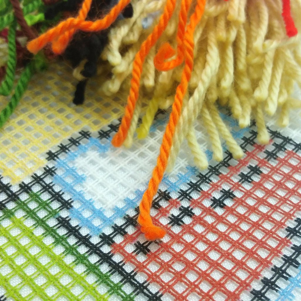 Snowman — Needlepoint Kit 16″ × 16″ by Brvsk