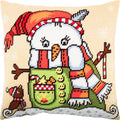 Snowman — Needlepoint Kit 16″ × 16″ by Brvsk