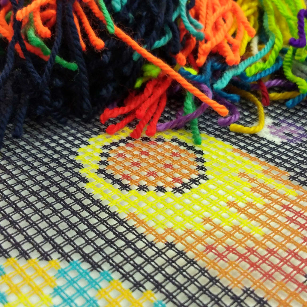 Space — Needlepoint Kit 16″ × 16″ by Brvsk