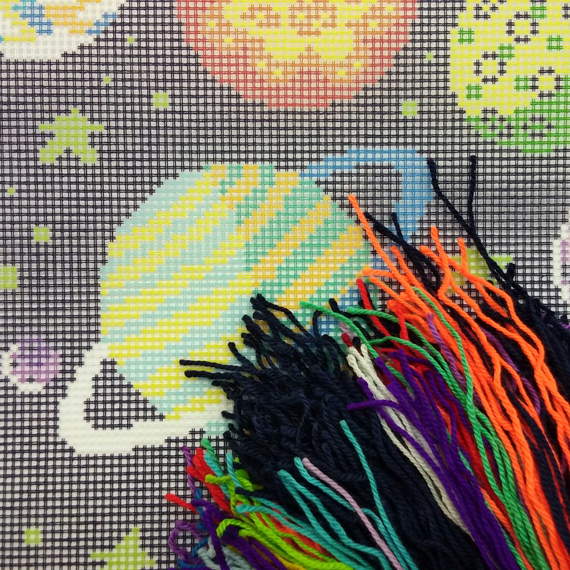 Space — Needlepoint Kit 16″ × 16″ by Brvsk