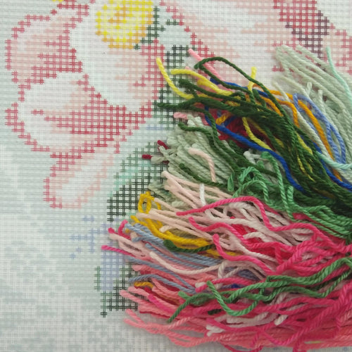 Bouquet of Spring — Embroidery Kit 16″ × 16″ by Brvsk