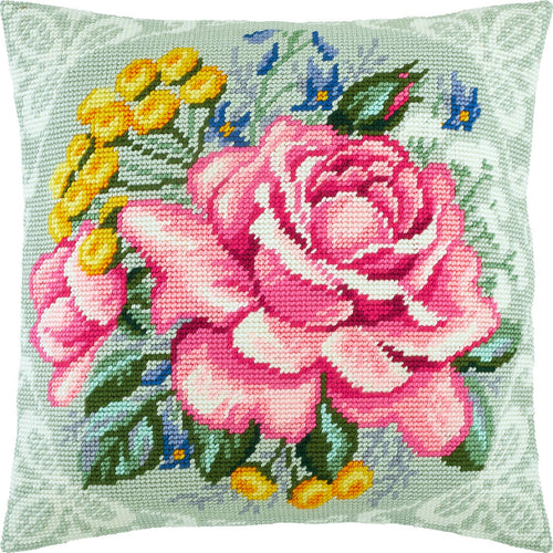 Bouquet of Spring — Embroidery Kit 16″ × 16″ by Brvsk
