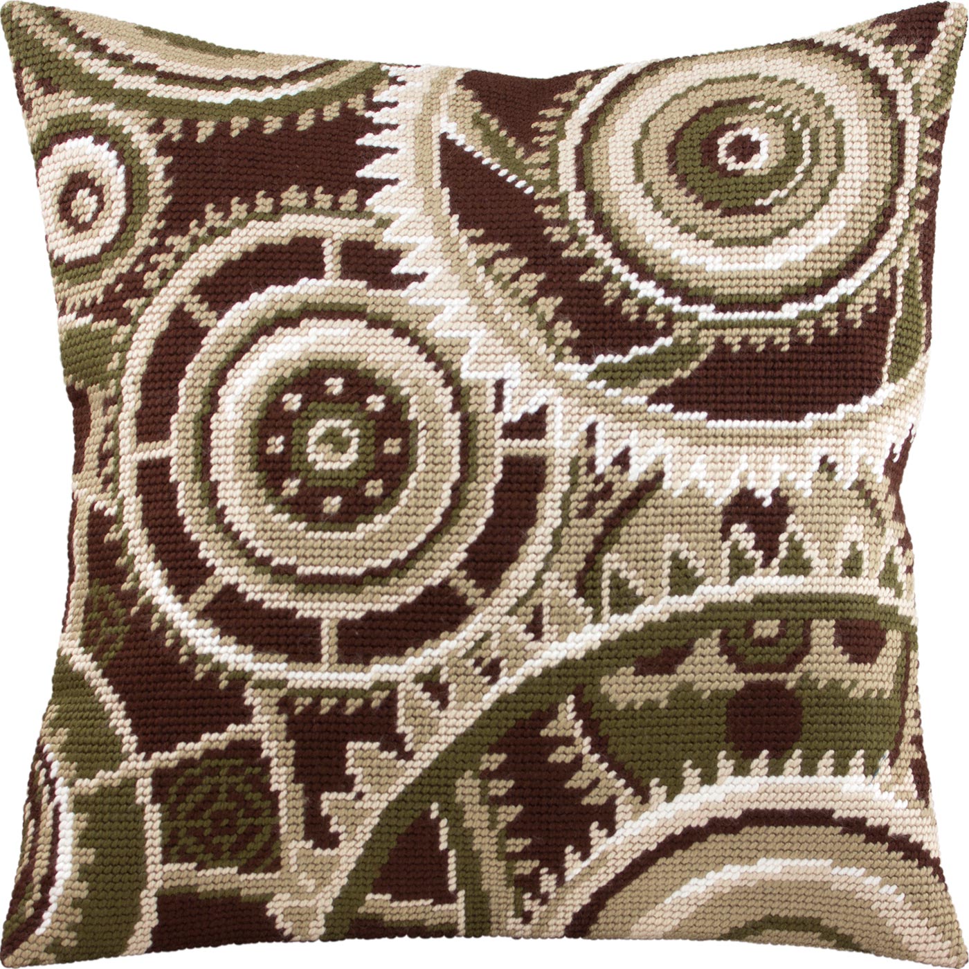 Gears — Needlepoint Kit 16″ × 16″ by Brvsk