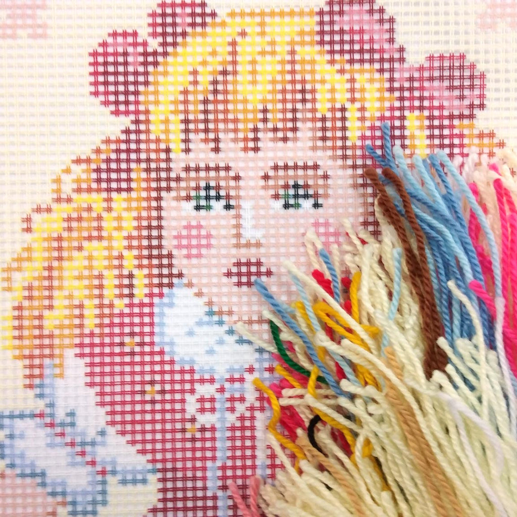 Doll — Stamped Cross Stitch Kit 16″ × 16″ by Brvsk