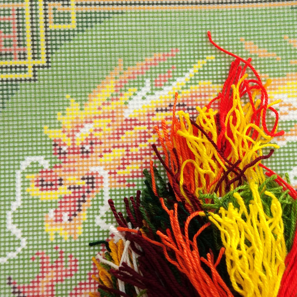 Chinese Dragon — Embroidery Kit 16″ × 16″ by Brvsk