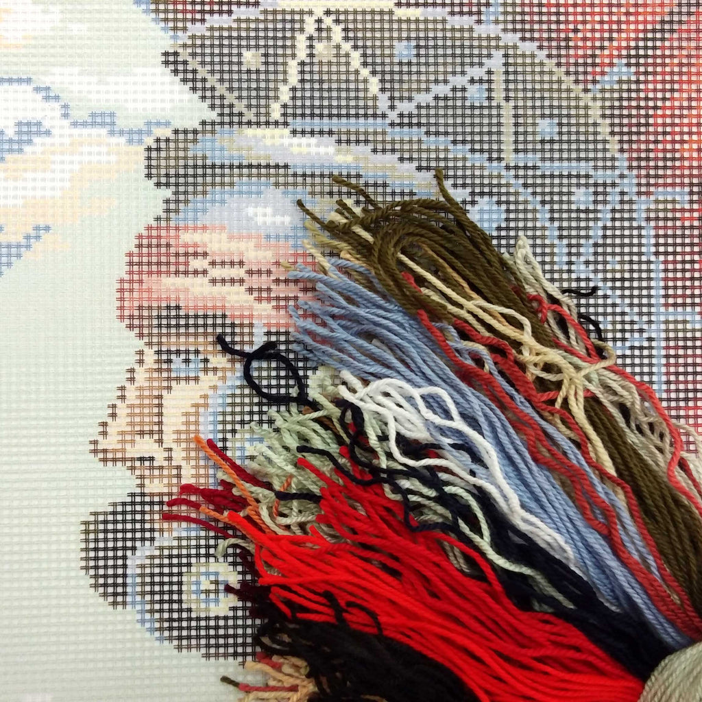 Roman Centurion — Stamped Cross Stitch Kit 16″ × 16″ by Brvsk