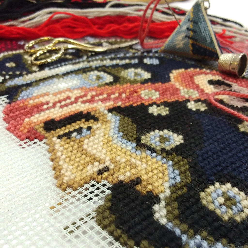 Roman Centurion — Stamped Cross Stitch Kit 16″ × 16″ by Brvsk