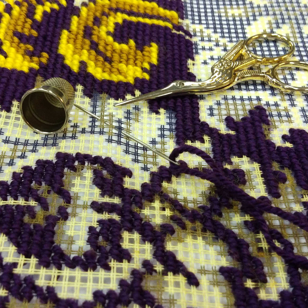 Royal Tapestry — Stamped Cross Stitch Kit 16″ × 16″ by Brvsk