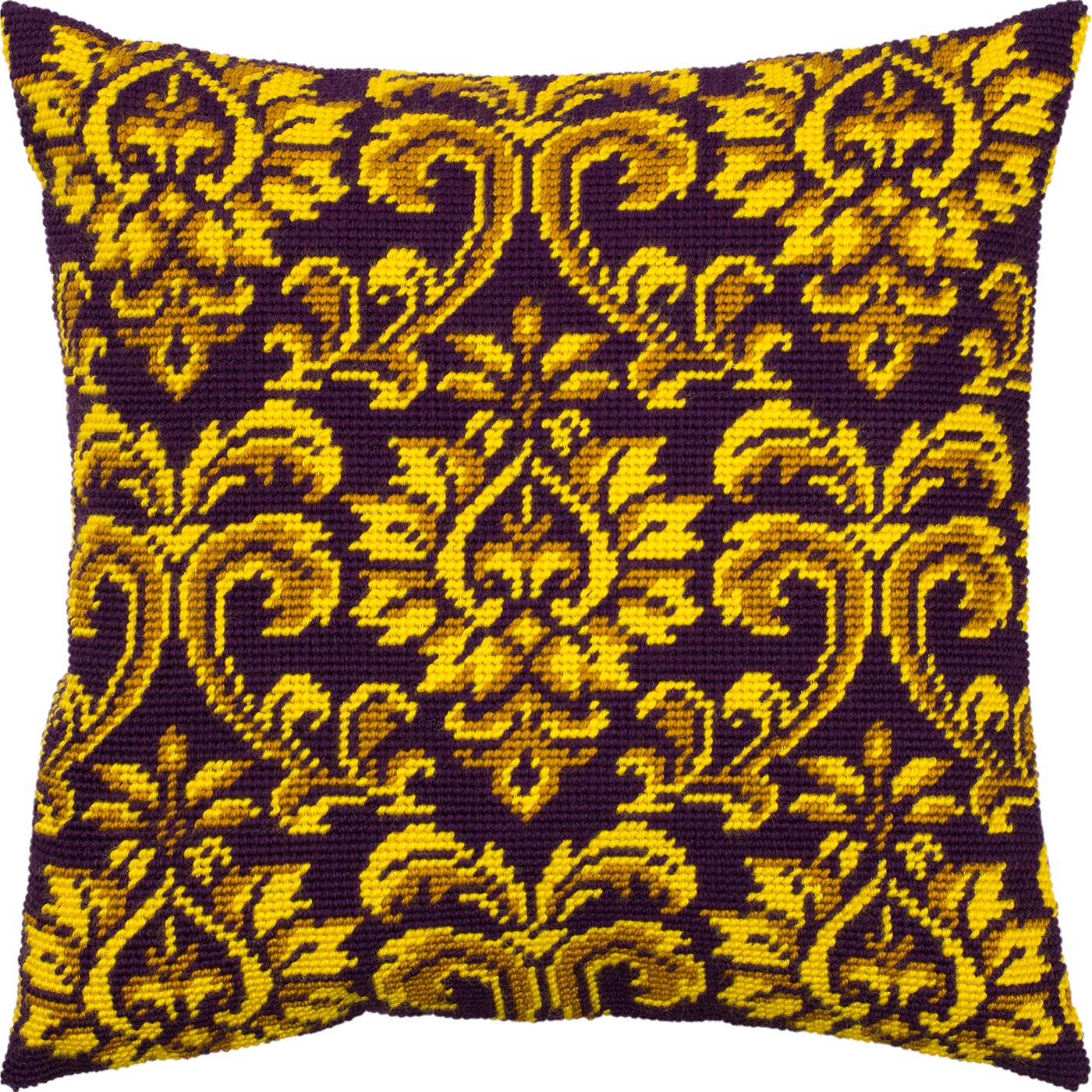 Royal Tapestry. Needlepoint Kit. Throw Pillow 16×16 Inches. Printed Tapestry Canvas, European Quality